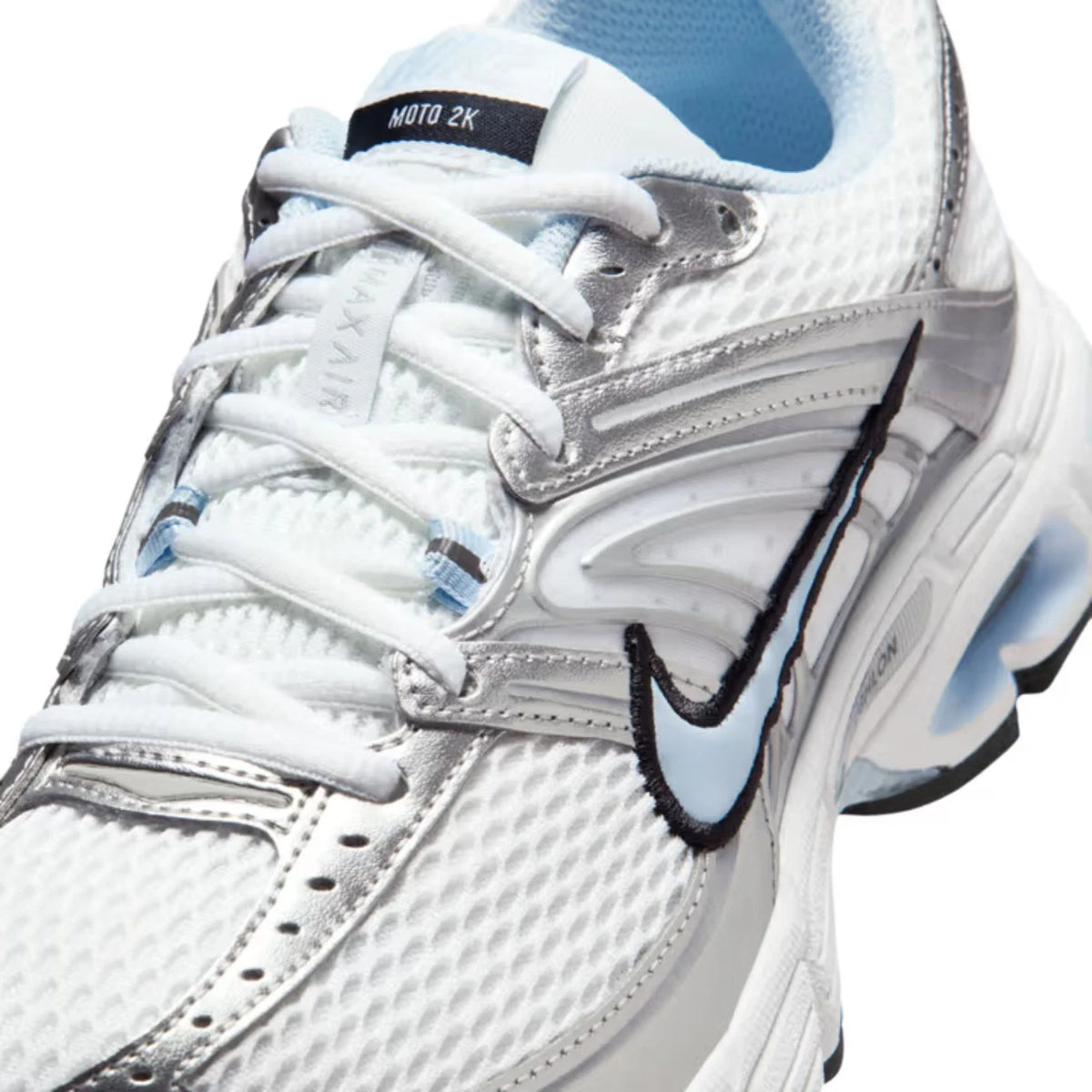 Nike Air Max Moto 2K 'White Silver Black Hydrogen Blue' Women's (2026)